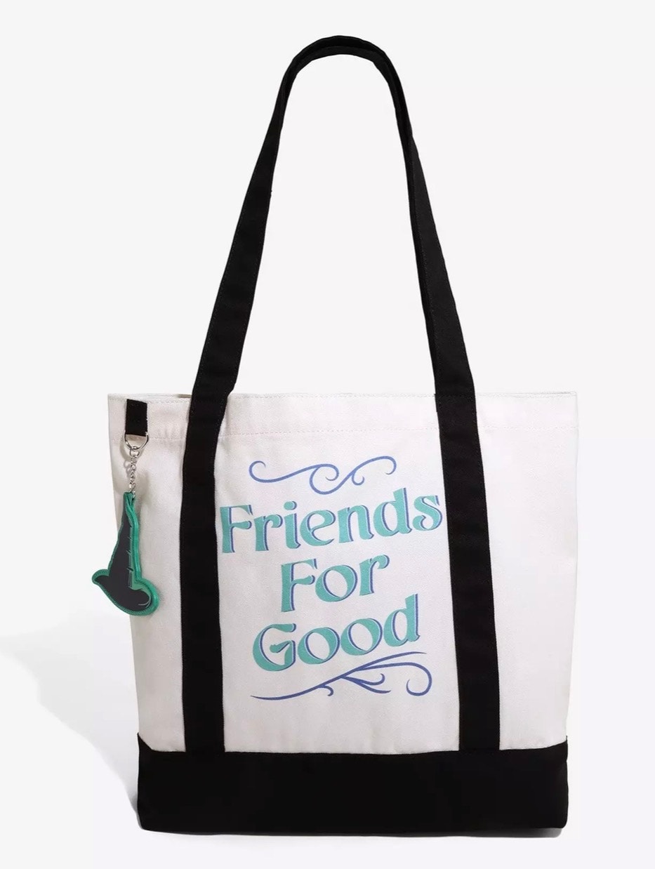 Wicked 2 Friends 4 Good Tote Sorter, W/Pocket With Hat Charm Nwt